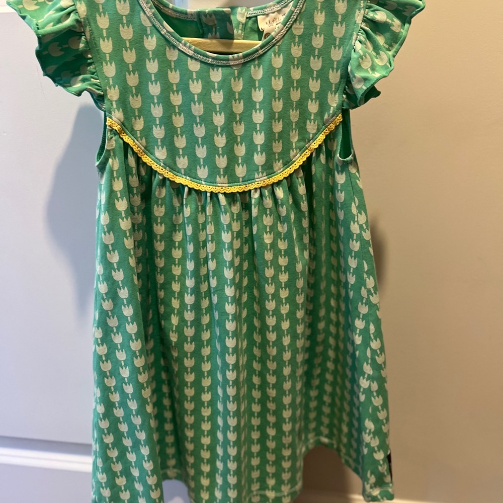 Matilda Jane Green Tulip Pattern Dress